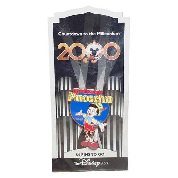 Countdown to the Millennium Vintage 2000 Pinocchio 1940 Disney Pin 83 of 101 - Picture 2 of 3